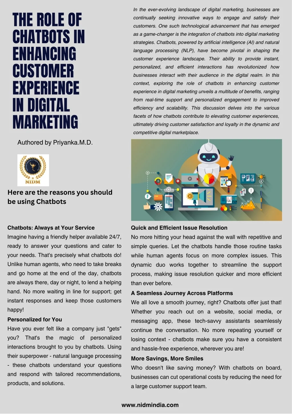 PPT - The Role of Chatbots in Enhancing Customer Experience in Digital ...