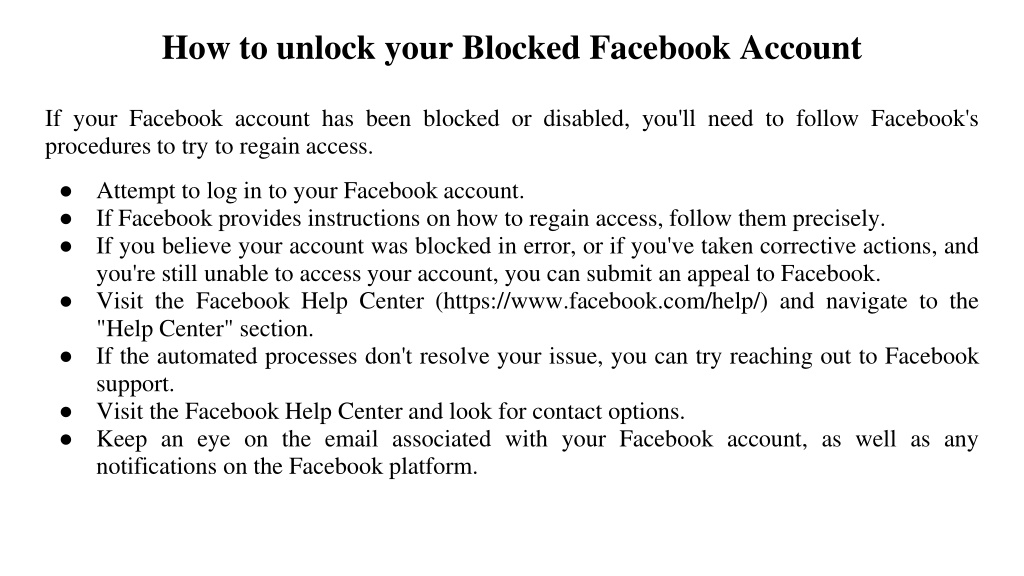 ppt-resolve-issue-of-blocked-fb-account-powerpoint-presentation-free