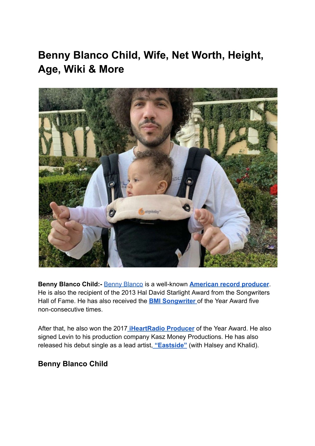 PPT - Benny Blanco Child, Wife, Net Worth, Height, Age, Wiki & More ...