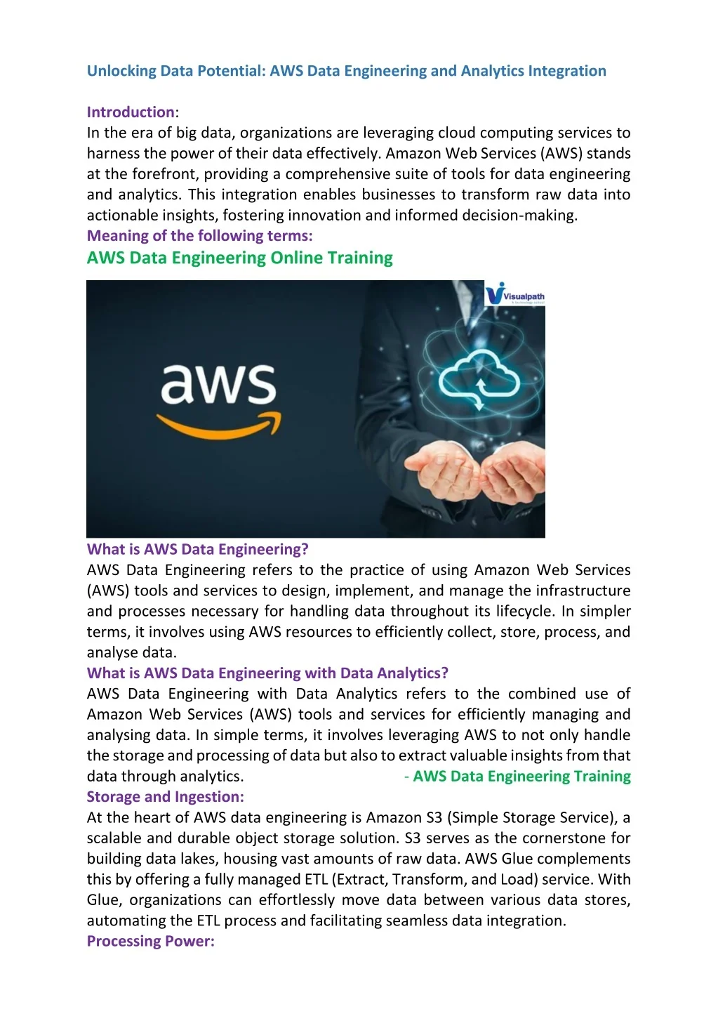 PPT - AWS Data Engineering with Data Analytics Online Training Free ...