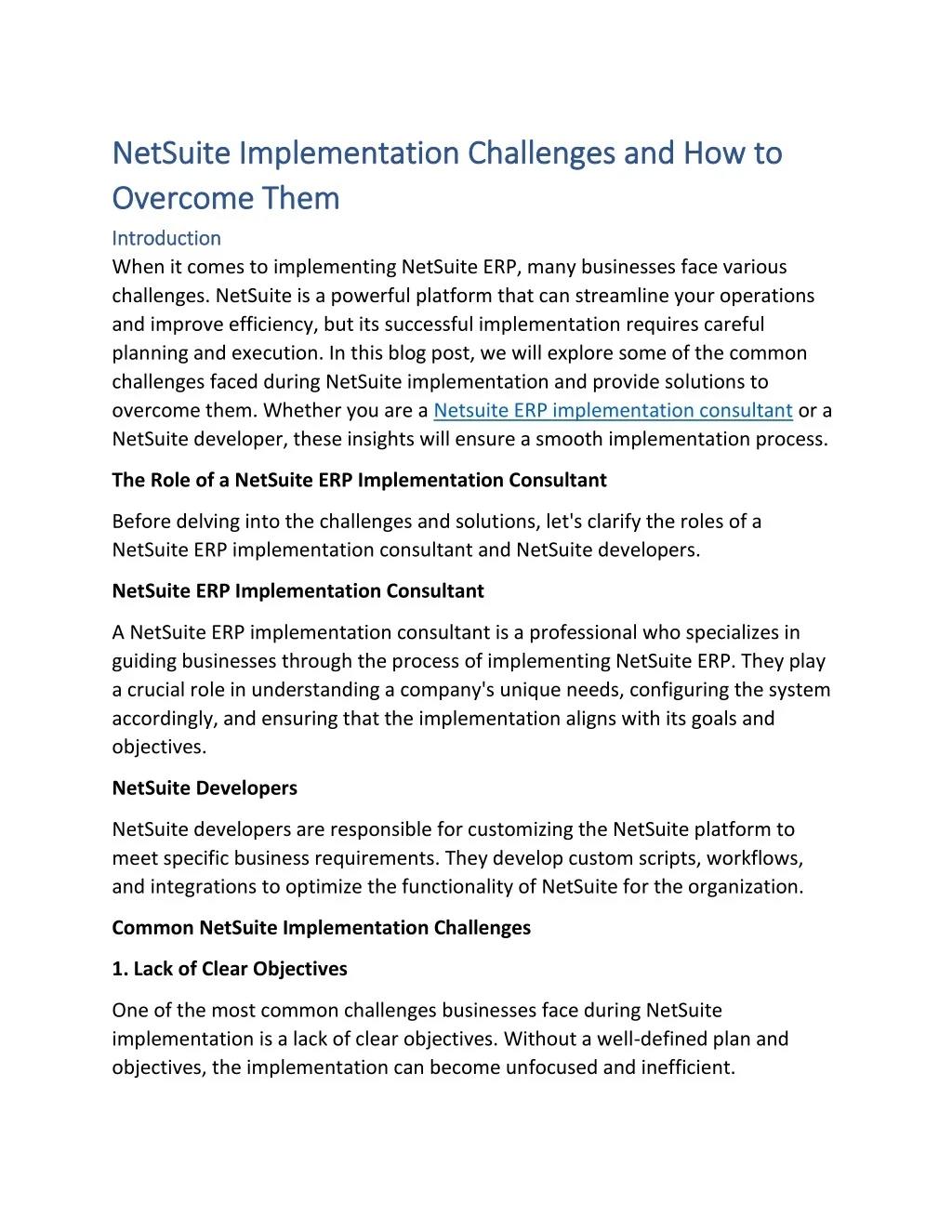 PPT - NetSuite Implementation Challenges and How to Overcome Them ...