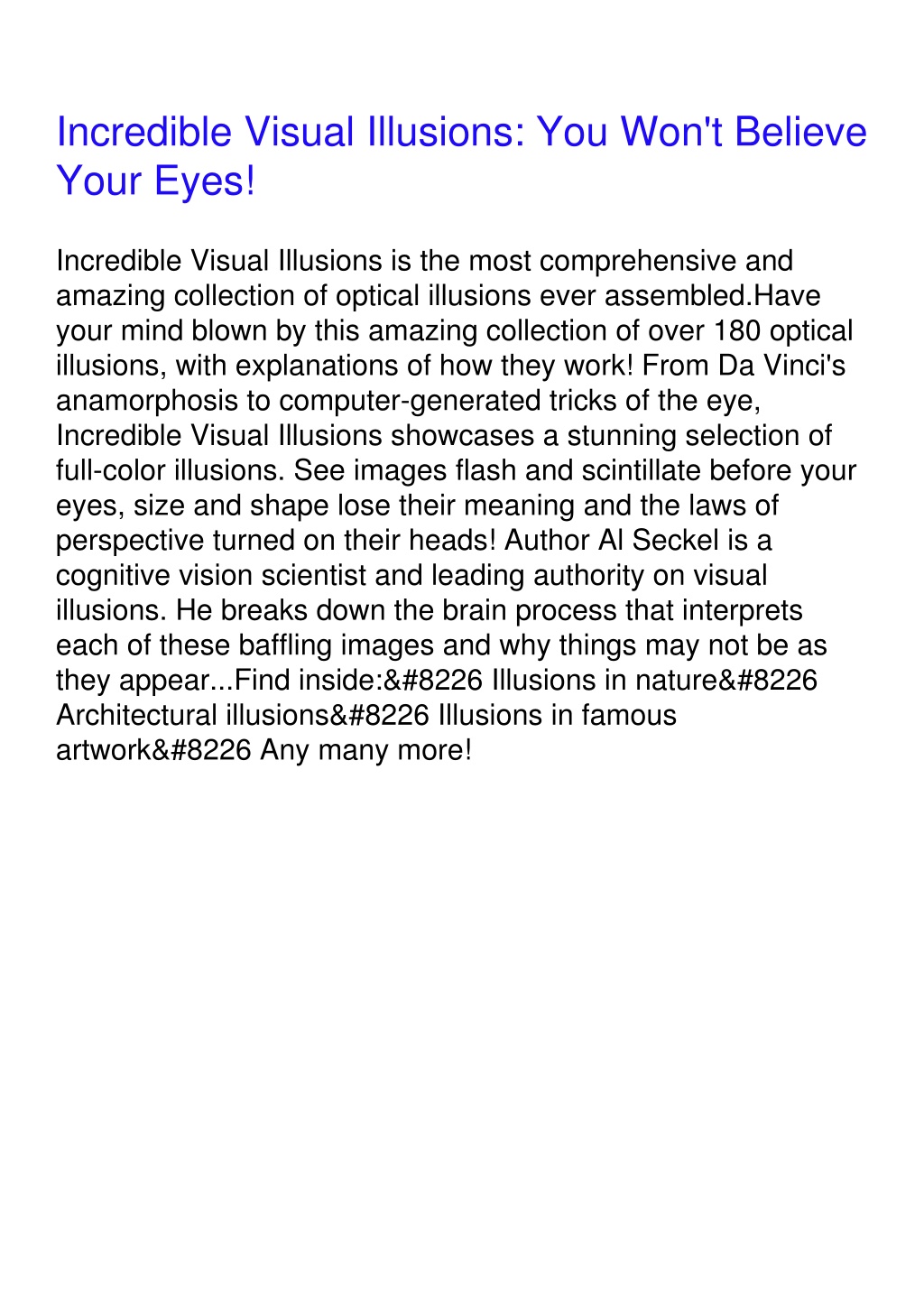 PPT - [DOWNLOAD]⚡ Incredible Visual Illusions: You Won't Believe Your ...