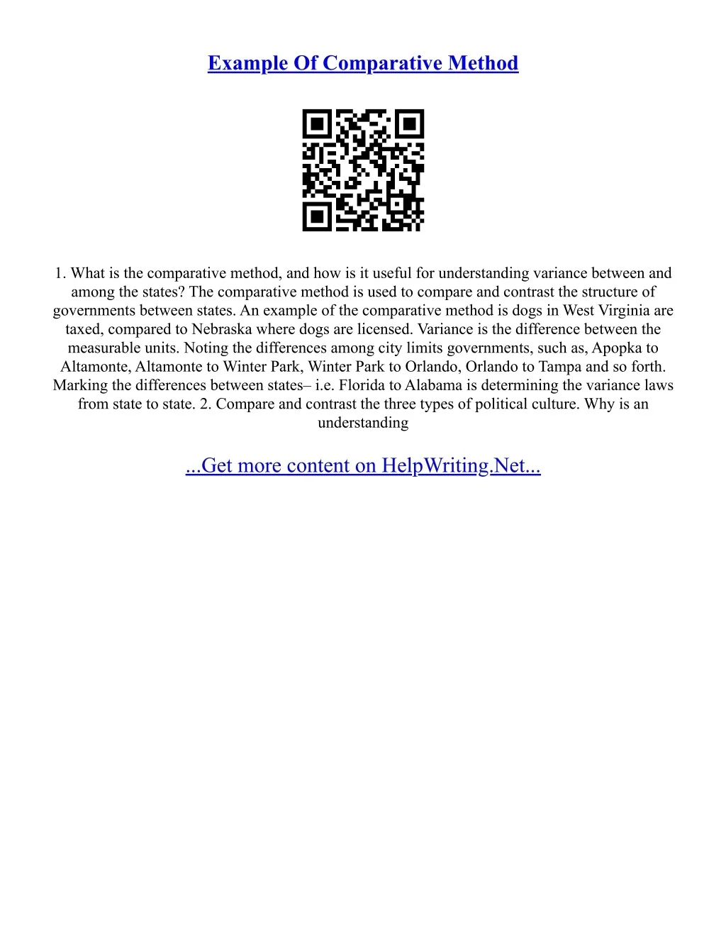 PPT - Comparative Essay Sample PowerPoint Presentation, free download ...