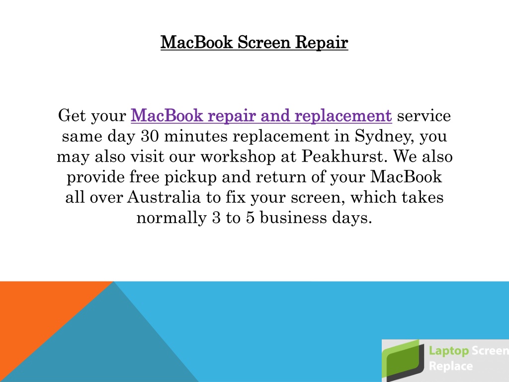 PPT - MacBook Screen Replacement PowerPoint Presentation, free download ...