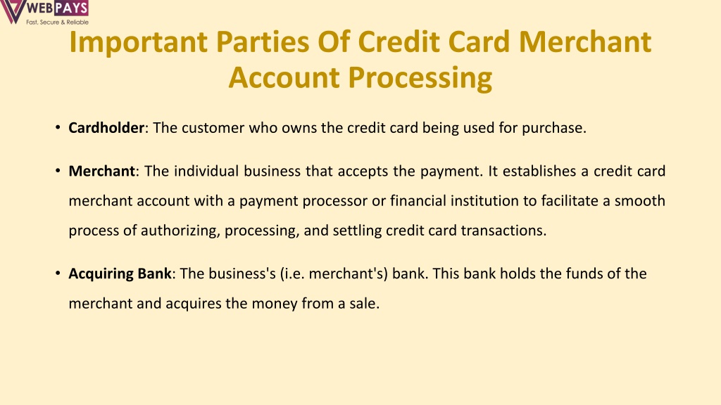 PPT - 3 Things Business Owners Must Know About Credit Card Merchant ...