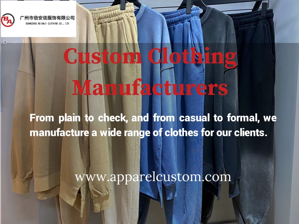 The Best Custom Clothing Manufacturers USA