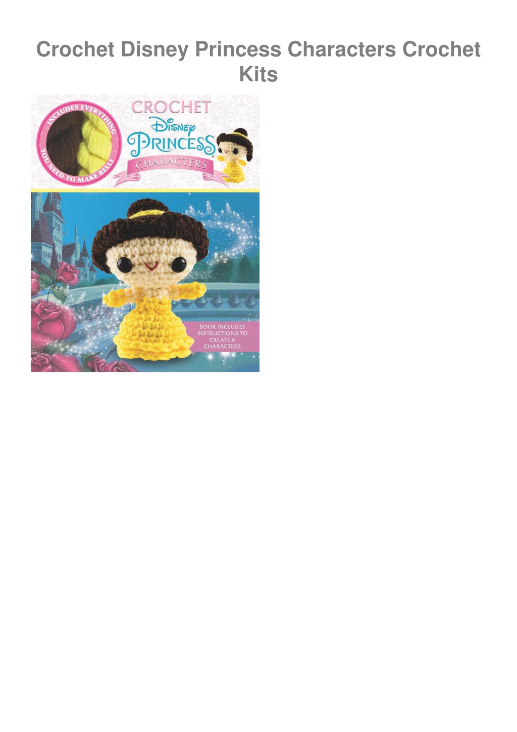 Crochet Disney Princess Characters [Book]