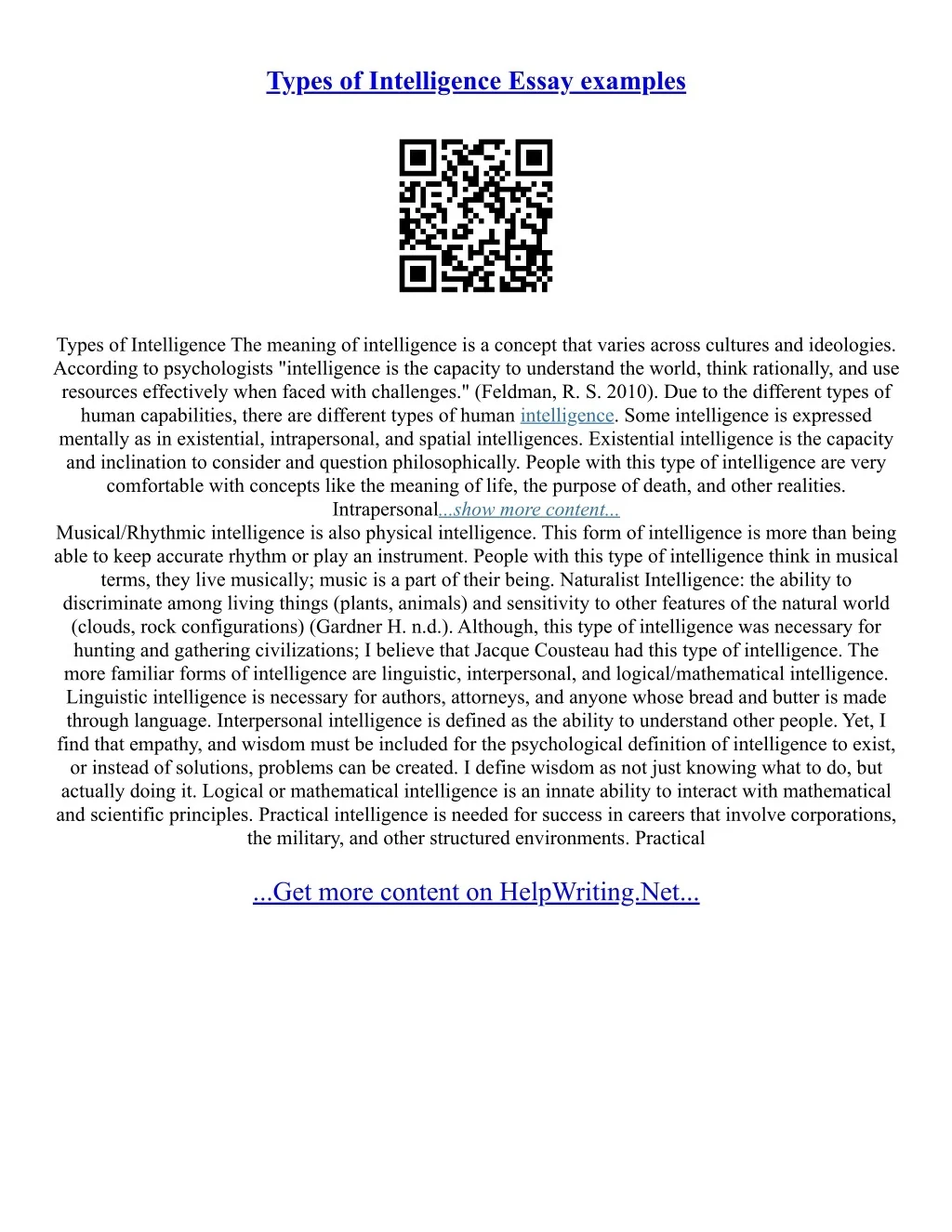 PPT - Examples Of Different Types Of Essays PowerPoint Presentation ...
