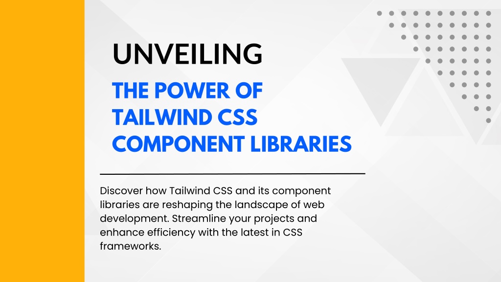 PPT - Exploring Tailwind Components Libraries_ Top 12 Examples_Updated ...