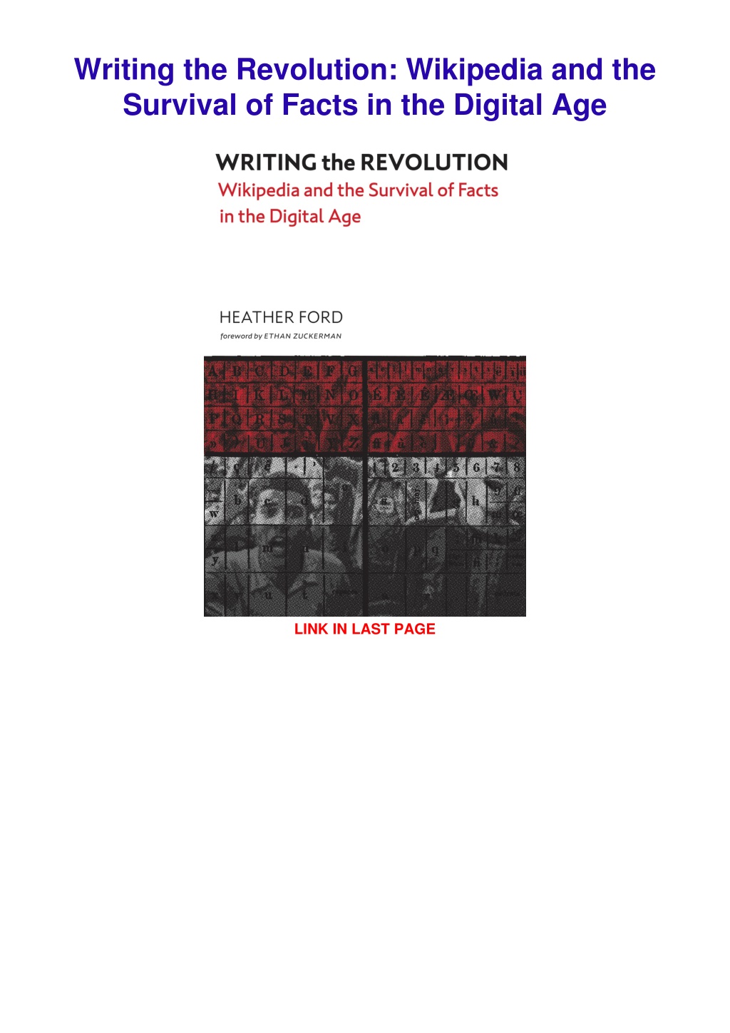 PPT - PDF✔️Download❤️ Writing the Revolution: Wikipedia and