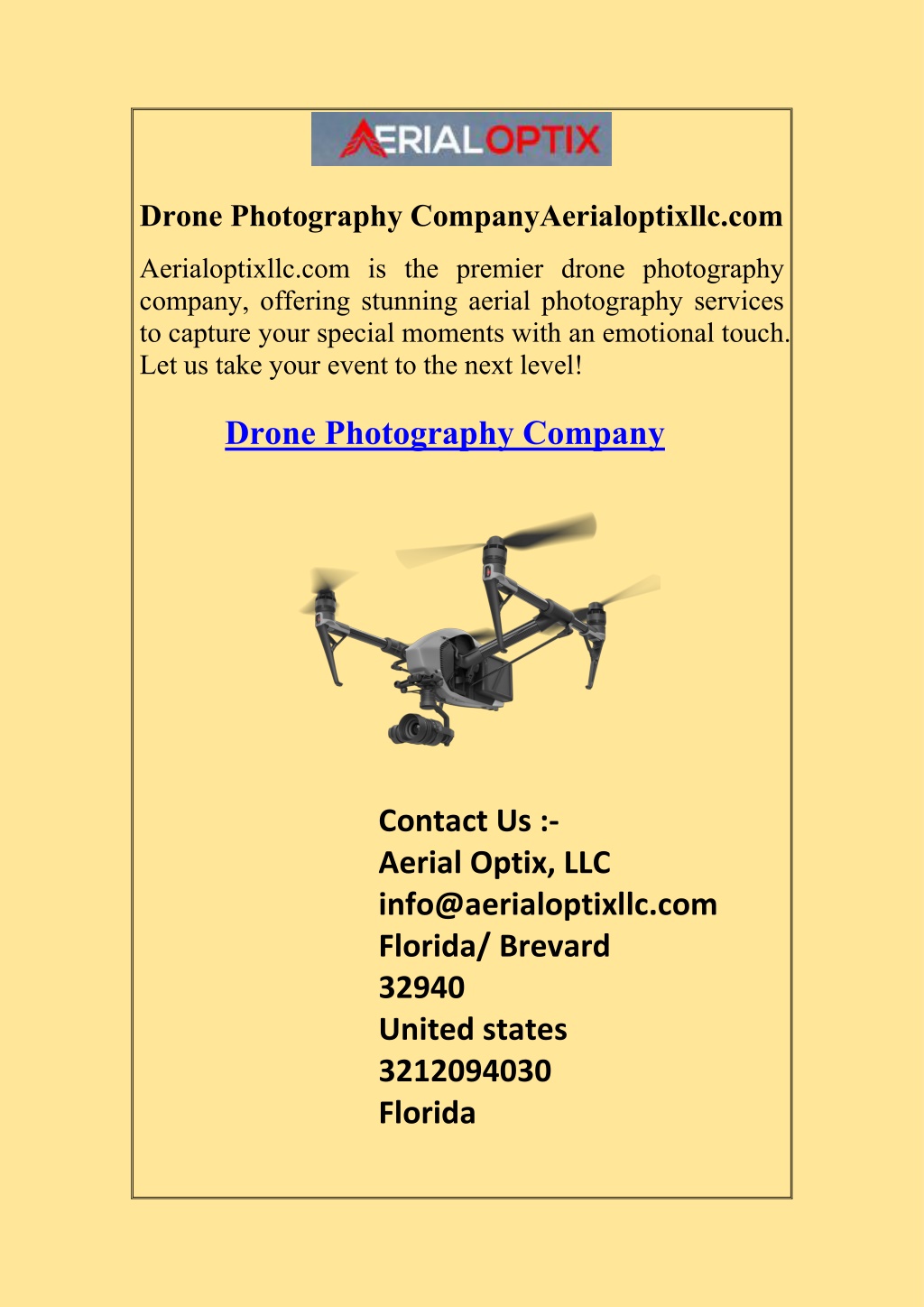 Drone imaging hot sale companies