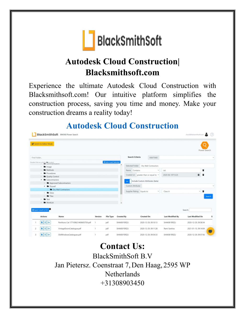 PPT - Autodesk Cloud Construction| Blacksmithsoft.com PowerPoint ...