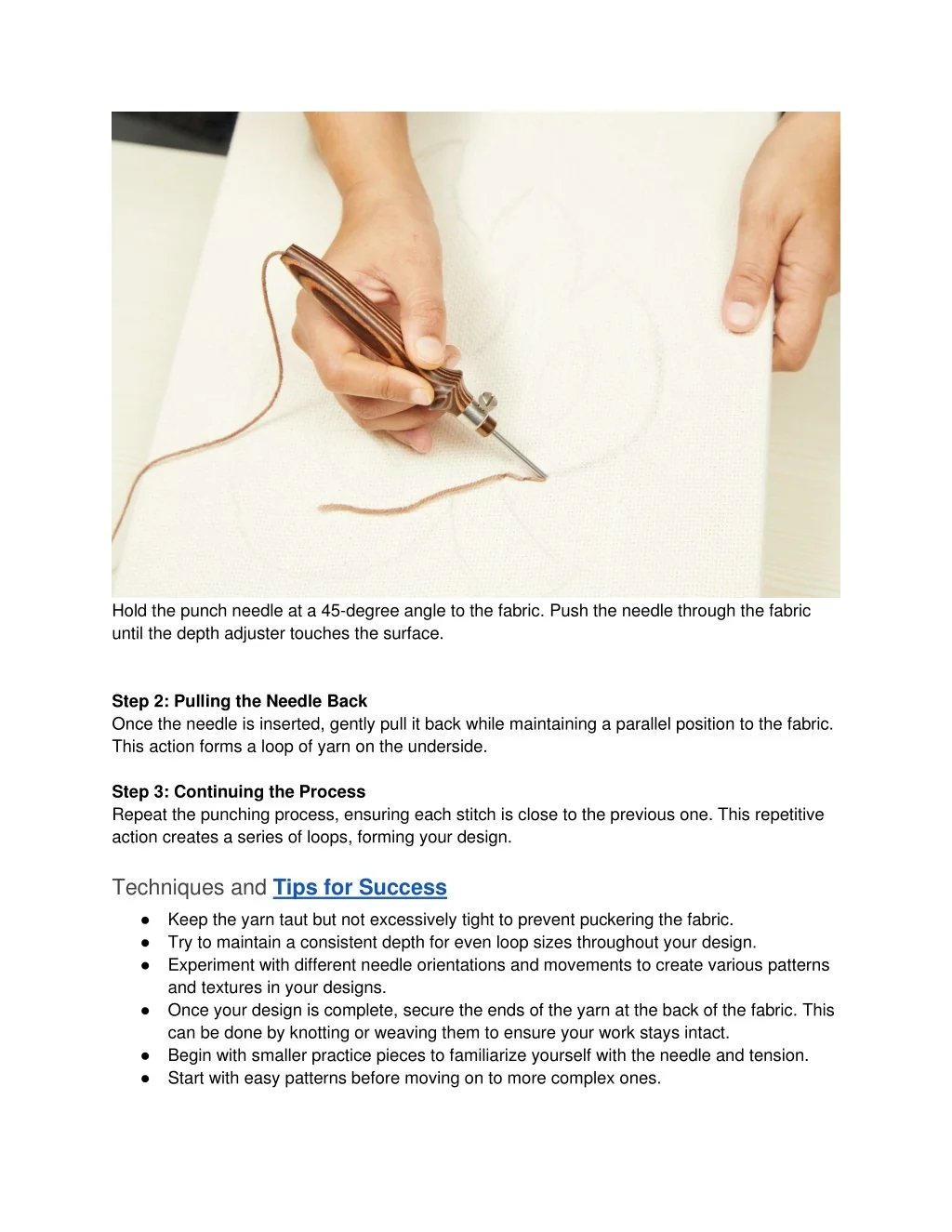 PPT - How to Thread the Punch Needle PowerPoint Presentation, free ...
