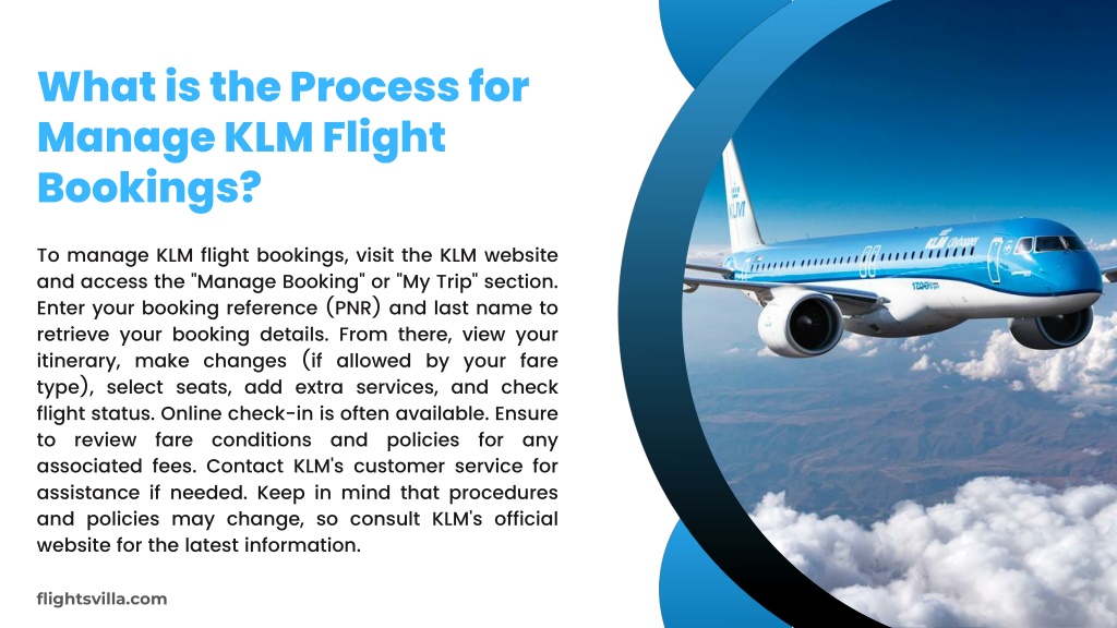 PPT - How Do I Manage My KLM Flight Booking PowerPoint Presentation ...