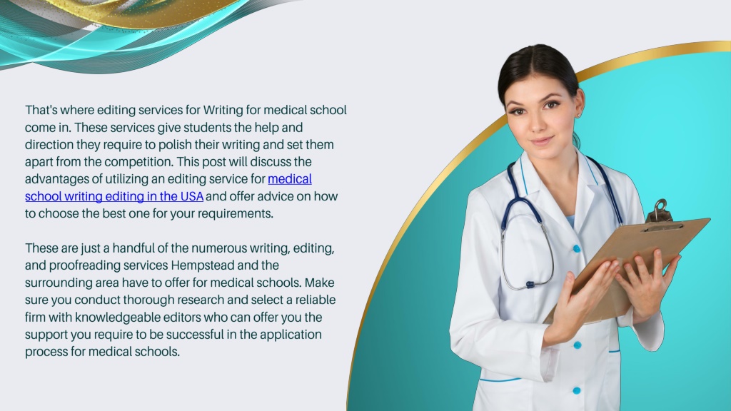 med school writing service