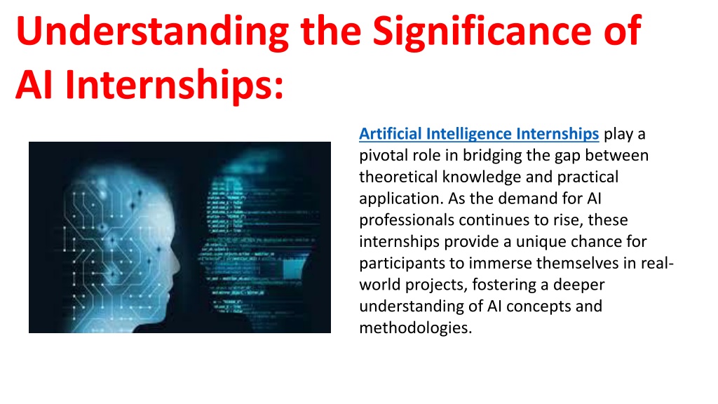 PPT - Unleashing Potential Online Internship In Artificial Intelligence ...