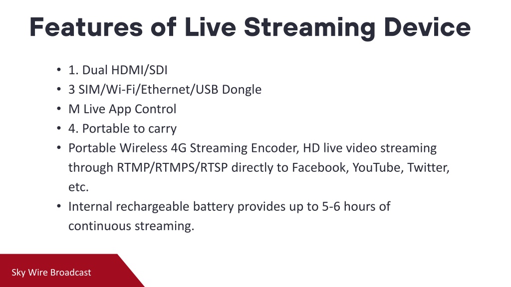 PPT - Device for Live streaming in India PowerPoint Presentation, free ...