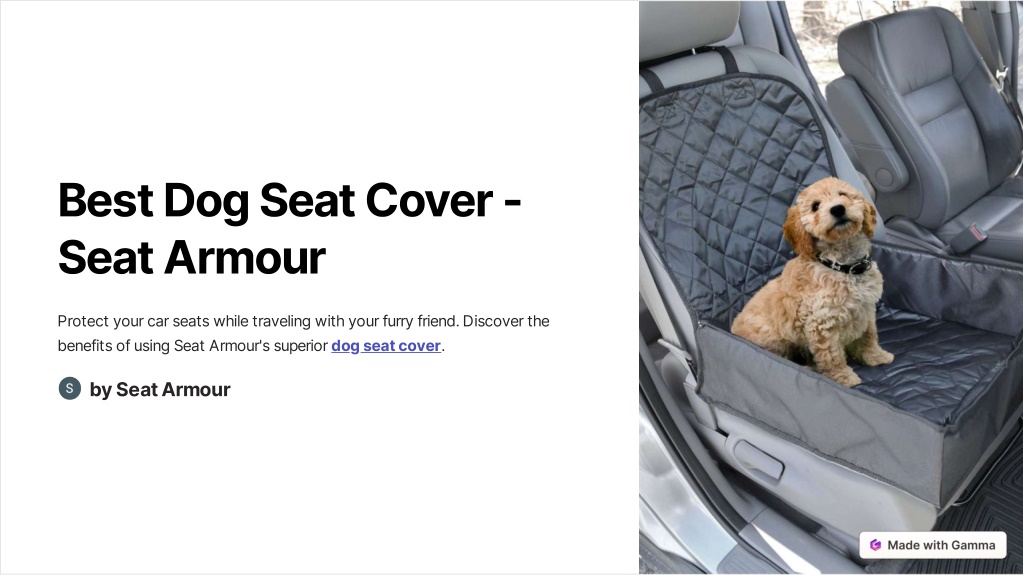 PPT - Best-Dog-Seat-Cover-Seat-Armour PowerPoint Presentation, free  download - ID:12780903
