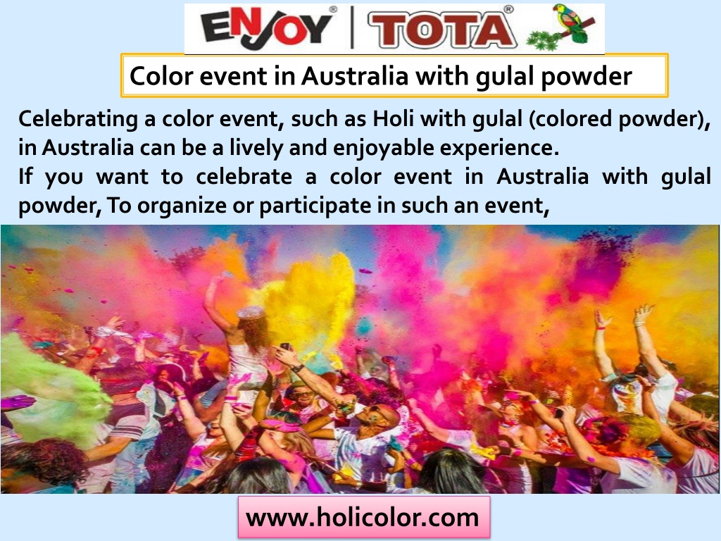 Herbal Gulal Color Powder Packets For Holi Festival, Fun Runs, Color Wars &  More