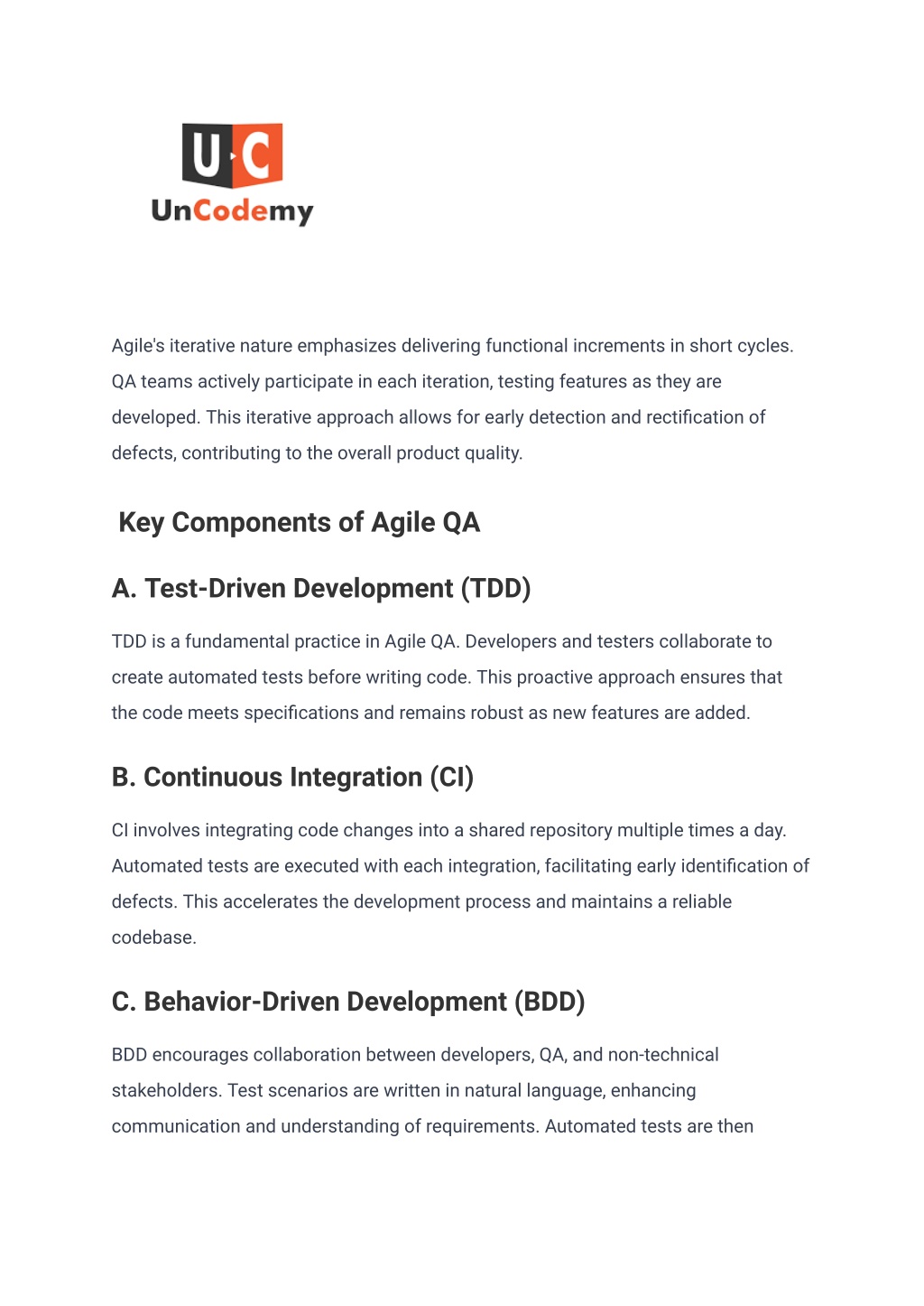 PPT - Quality Assurance in Agile Development_ Best Practices PowerPoint ...