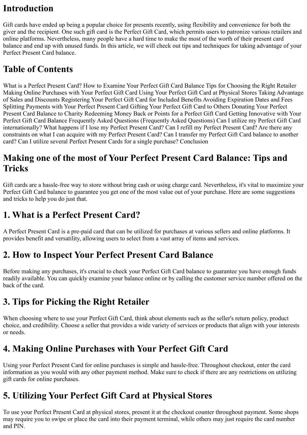 Gift Card Balance & How to Redeem