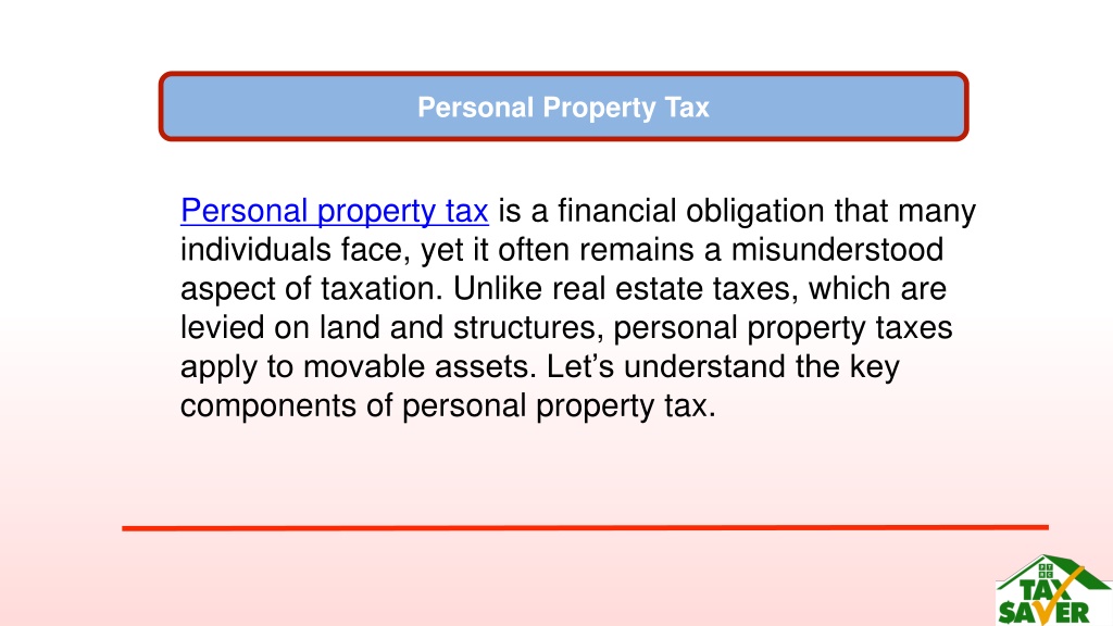 PPT - Key Components of Personal Property Tax PowerPoint Presentation ...