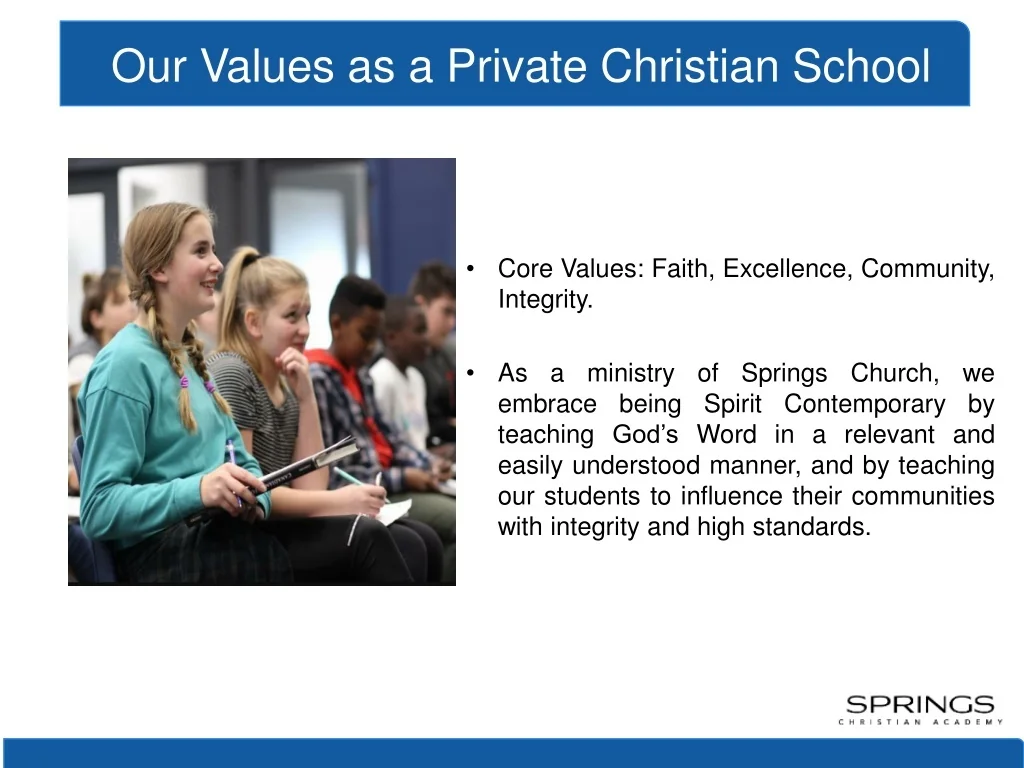 PPT Faith Based Education in Private Christian School Winnipeg SCA