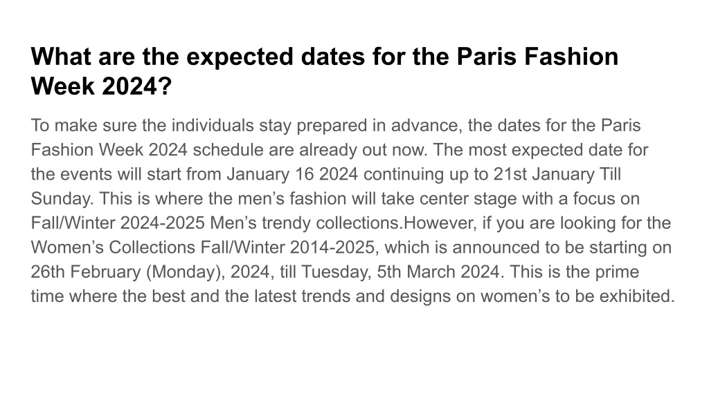 PPT Paris Fashion Week 2024 Men's FallWinter Trends Unveiled