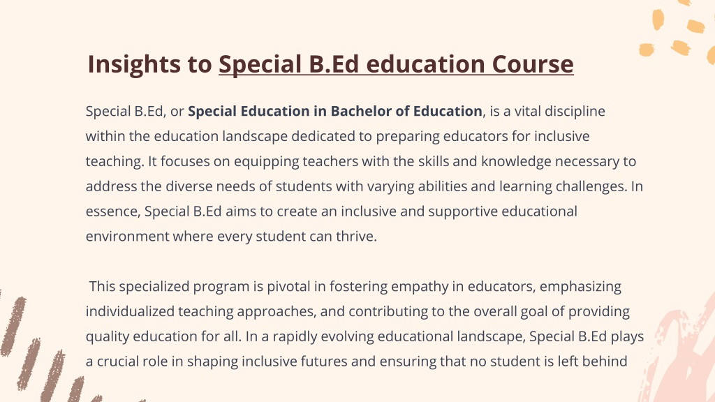 PPT - Student-Centric Learning: The Core Of Special B.Ed Philosophy ...