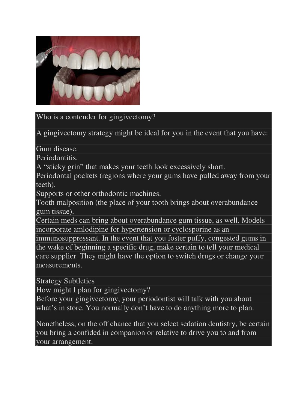 PPT - Gingivectomy. PowerPoint Presentation, free download - ID:12797965