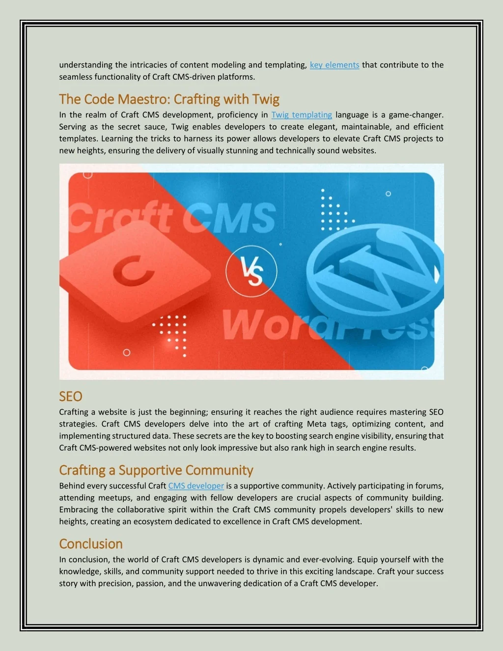 PPT - The Guide to Craft CMS Developers PowerPoint Presentation, free ...