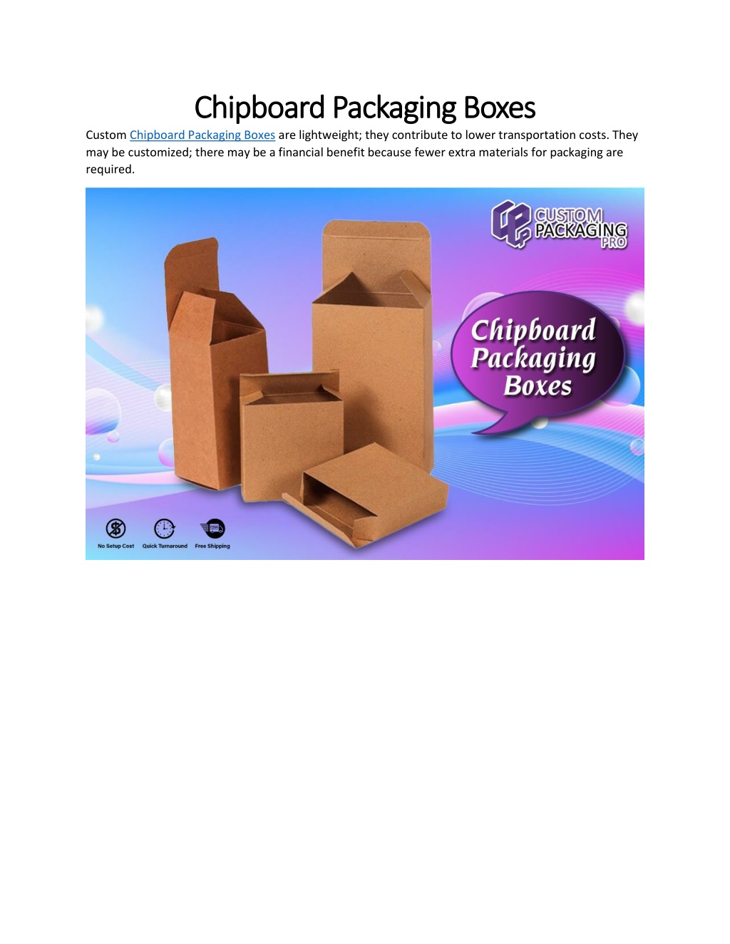 PPT - Chipboard Packaging Boxes PowerPoint Presentation, free download ...