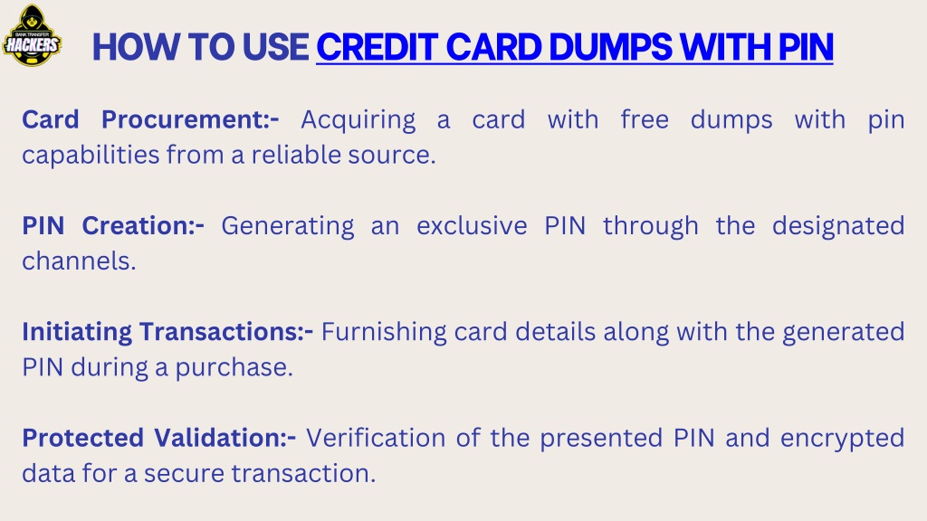 Ppt Credit Cards Dumps With Pin Powerpoint Presentation Free
