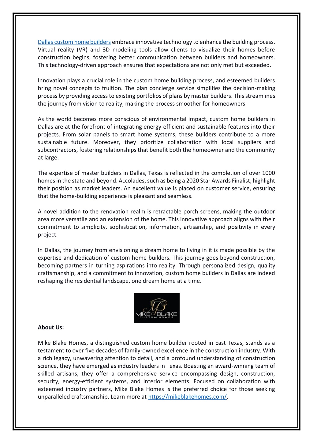 PPT The Evolution Of Custom Home Builders In Dallas Texas Where 