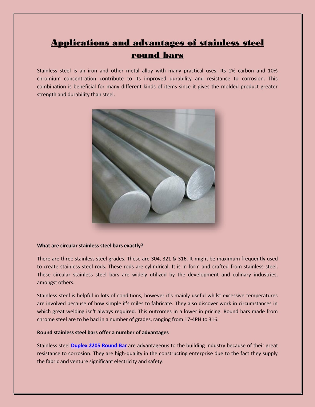 PPT - Applications_and_advantages_of_stainless_steel_round_bars ...