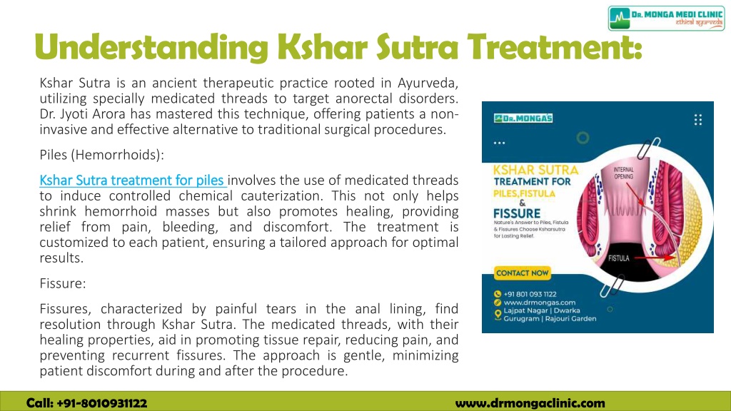 Ppt Ayurvedic Kshar Sutra Treatment For Piles Fistula And Fissure In Delhi Ncr Powerpoint