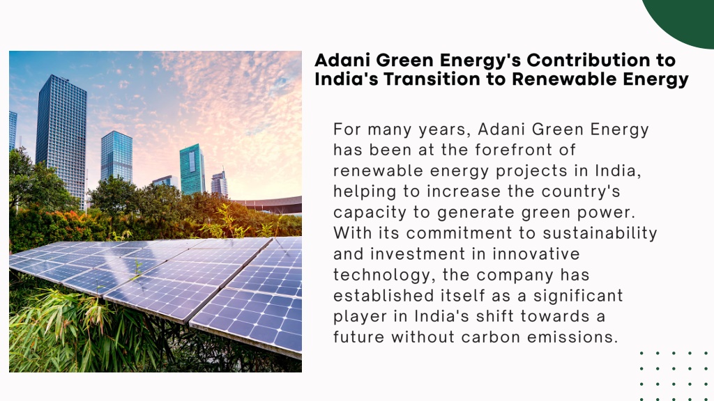 PPT - Adani Green Energy Completes Power Purchase Project Of 8,000 MW ...