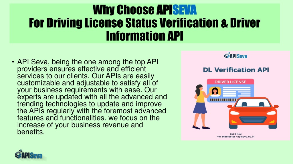 PPT - Best Driving License Status Verification & Driver Information API ...