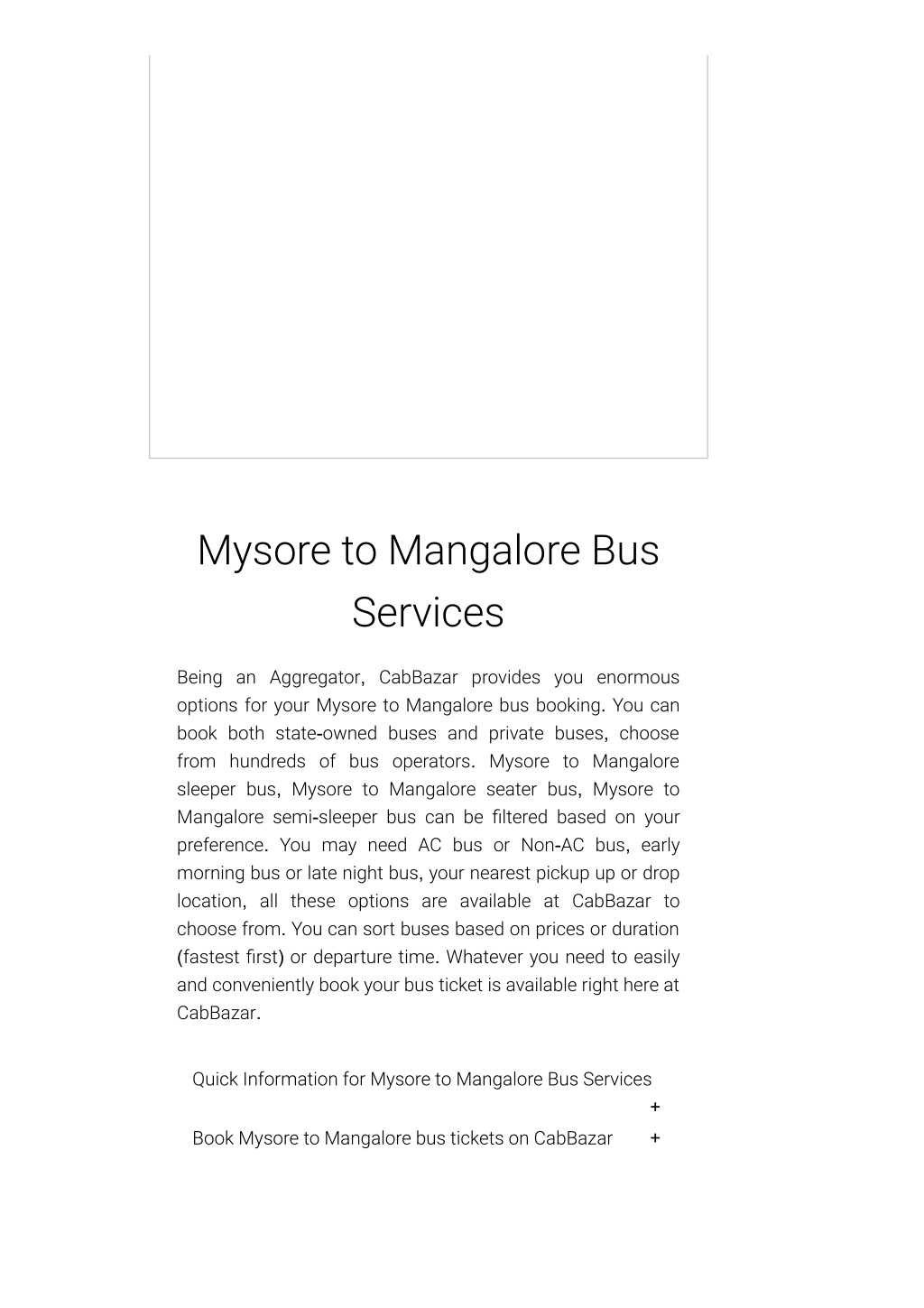 PPT - Mysore to Mangalore Bus Price | Mysore to Mangalore Bus ticket ...