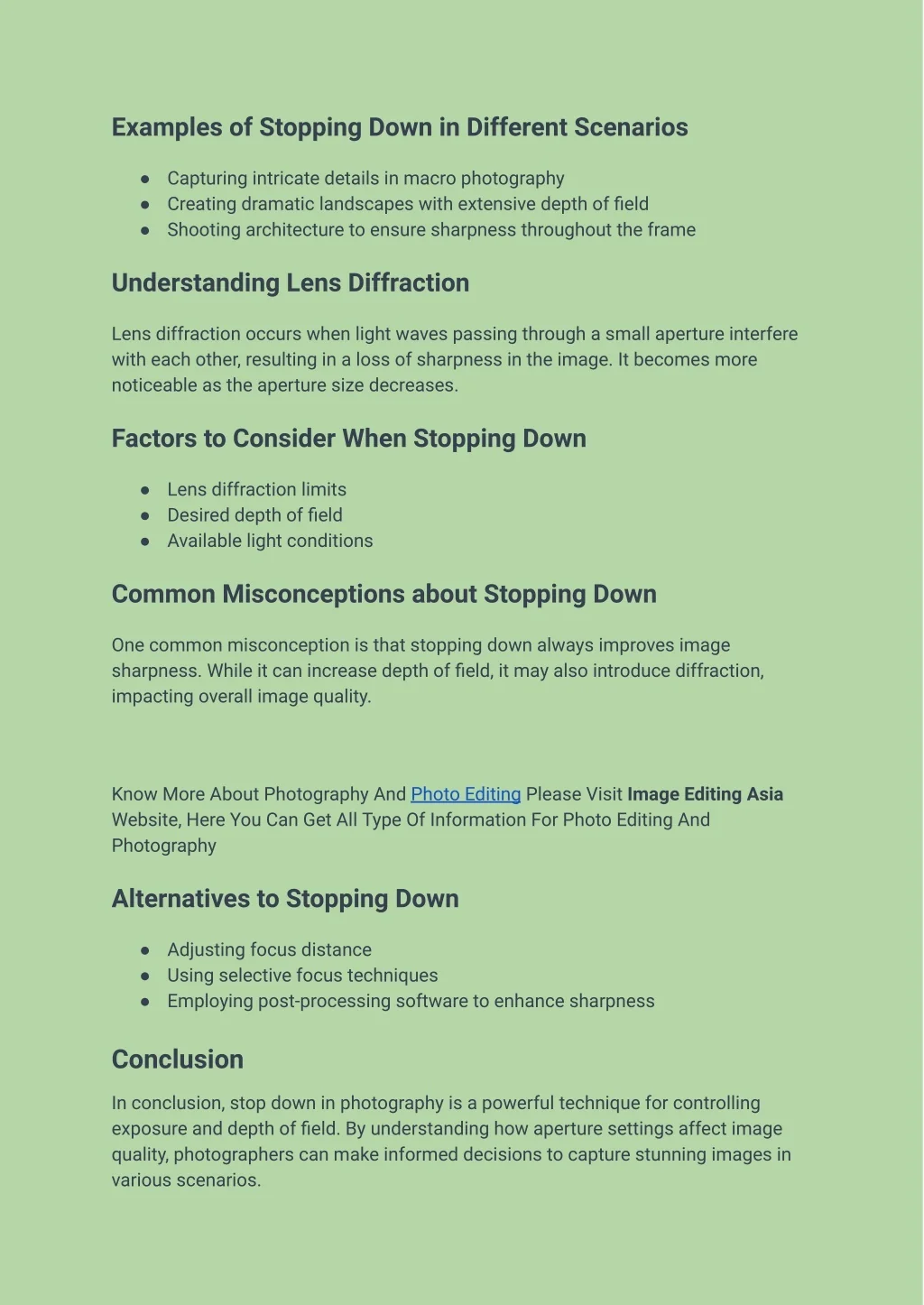 PPT - what does stop down mean in photography PowerPoint Presentation ...