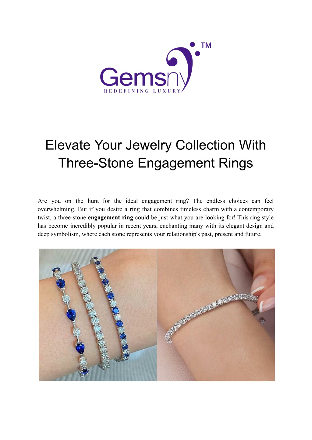 PPT - Guide to Elevating Your Jewelry Collection with Three-stone 