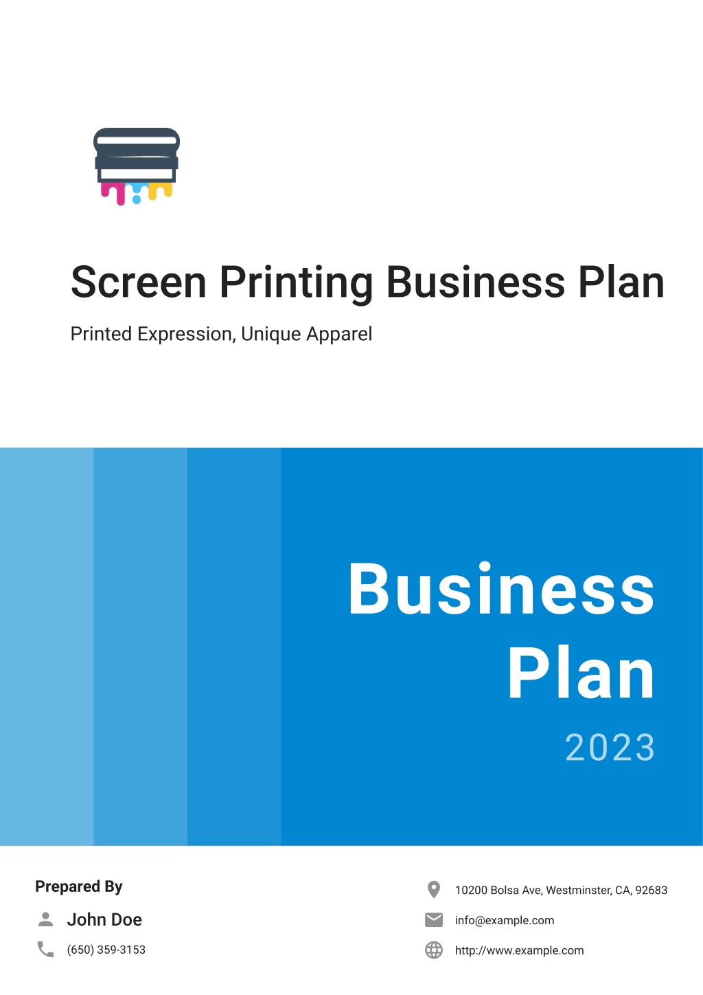 printing business plan ppt