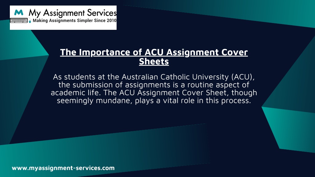 acted x assignment cover sheets