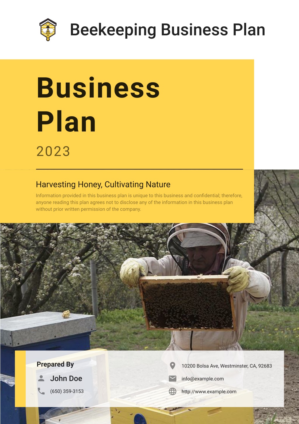 business plan of beekeeping