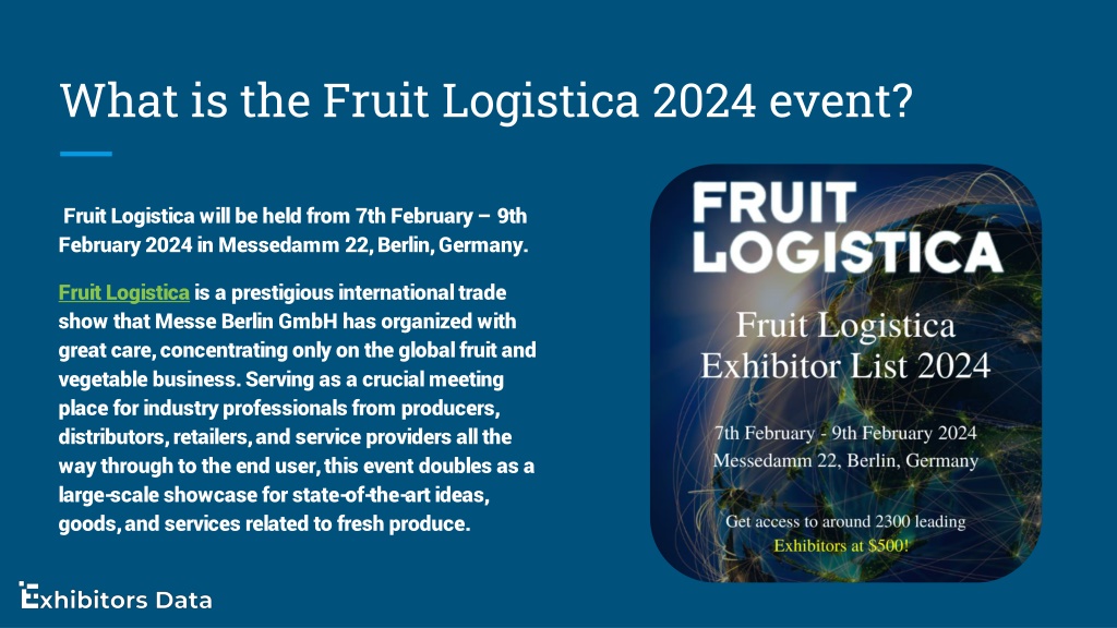 PPT Fruit Logistica Exhibitor List 2024 PowerPoint Presentation, free