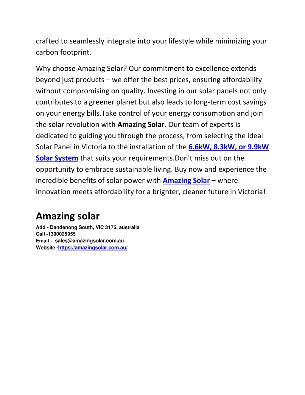 PPT - Solar Panel Victoria, Solar Power Victoria | Amazing Solar ...