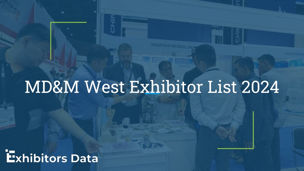 PPT MD&M West Exhibitor List 2024 PowerPoint Presentation, free