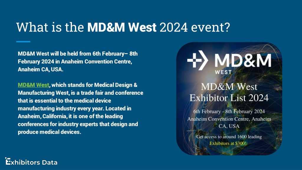 PPT - MD&M West Exhibitor List 2024 PowerPoint Presentation, Free ...