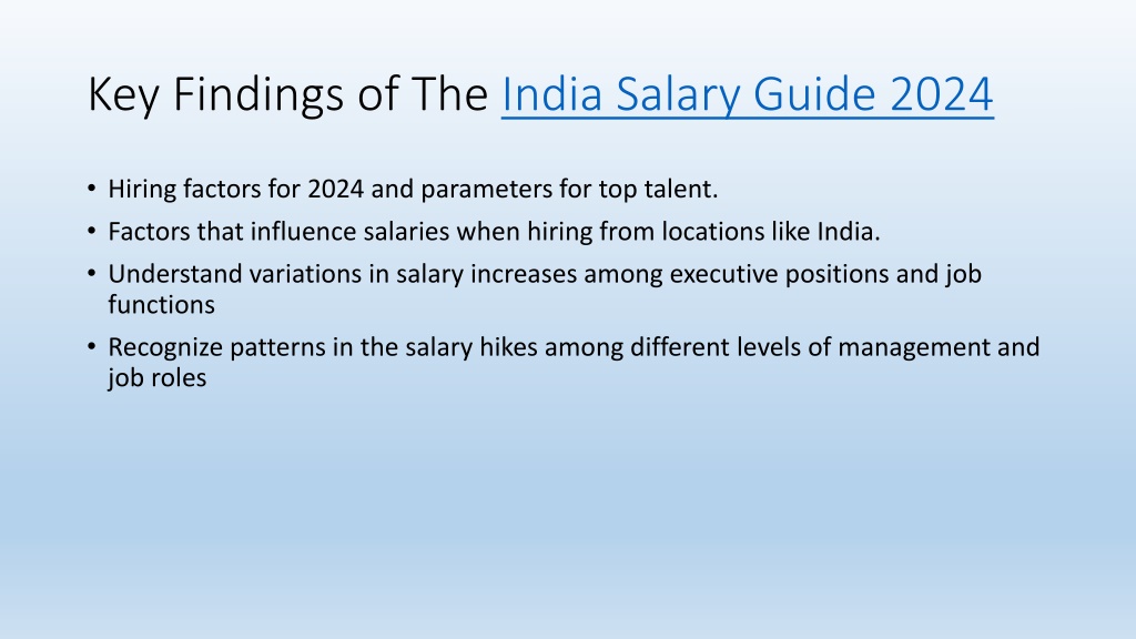 PPT Salary Guide 2025 India PowerPoint Presentation, free download