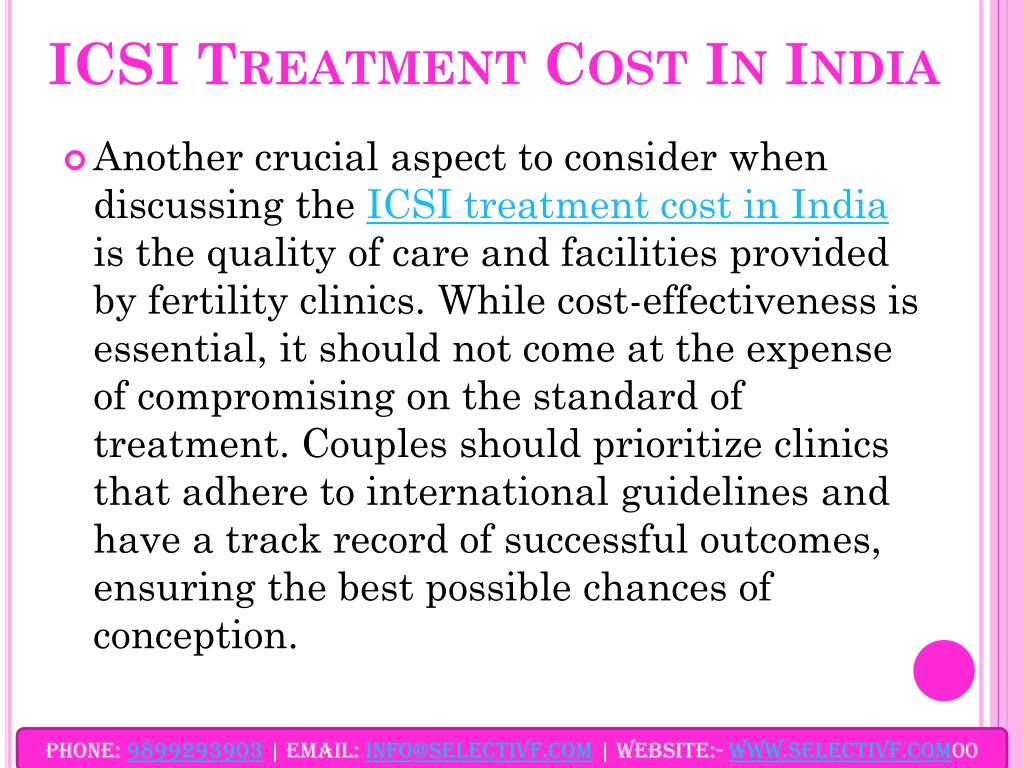 PPT - ICSI Treatment Cost In India PowerPoint Presentation, free ...